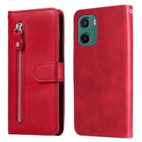 Gangxun - Funda Con Cremallera Para Motorola Moto G05, Carcasa Cartera De Cuero Pu Con Soporte Y Tarjetero