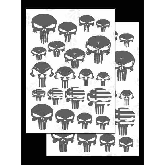 Plantillas de Pintura en Aerosol Acid Tactical 23 × 36 cm Calaveras