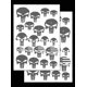 thumbnail image 1 of Plantillas de Pintura en Aerosol Acid Tactical 23 × 36 cm Calaveras, 1 of 9