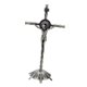 thumbnail image 3 of Crucifijo Pared Cruz Estatua Miniatura Cruz Estatua Para Gabinete Pascua Dormitorio Retro Argent, 3 of 5