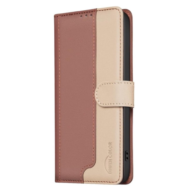 Funda Cartera con Bloqueo RFID para Samsung Galaxy A26 5G con Ranuras y Soporte Marrón
