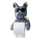 thumbnail image 2 of Portarrollos De Papel Higiénico Figura De Perro Portarrollos De Papel Para Decoración De Baño Gris, 2 of 3