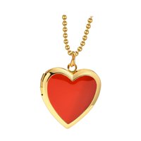 Magideal - Collar Con Medallón Para Mujer, Joyería Conmemorativa, Recuerdo Rojo, Elegante, Ajustable