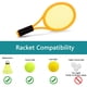 thumbnail image 5 of Raqueta de tenis para niños Crefotu de 17 pulgadas con 2 pelotas blandas y 2 pelotas de tenis, 5 of 8