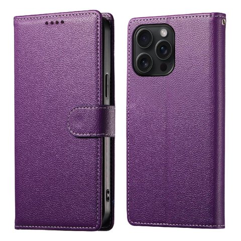 Funda Para Foxdock Iphone 15 Pro – Cuero Premium, 3 Ranuras Para Tarjetas, Protección Contra Impactos