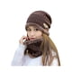 thumbnail image 1 of Gorro Y Cuello Conjunto Unisex Café Oscuro - Shopyclick, 1 of 2