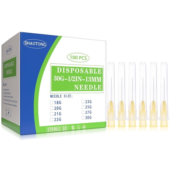 Aguja Desechable SHAOTONG 30G 13mm Luer Lock 100un