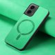 thumbnail image 2 of Magnetic Slim Case for Motorola Moto G 2024 with Camera Guard & Anti-Scratch Back Green, 2 of 6