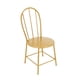 thumbnail image 3 of Simulación 1/6 Escala Casa De Muñecas Mini Modelo Metal Comedor Silla Aureate, 3 of 5
