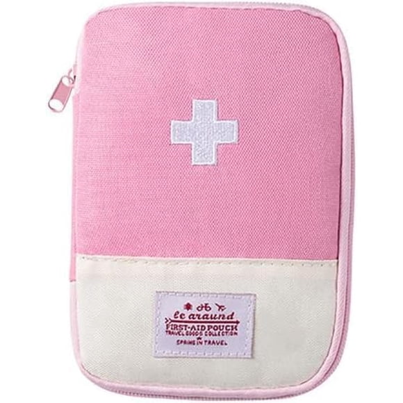 Bolsa de primeros auxilios YuanHolumid rosa pequeña y portátil