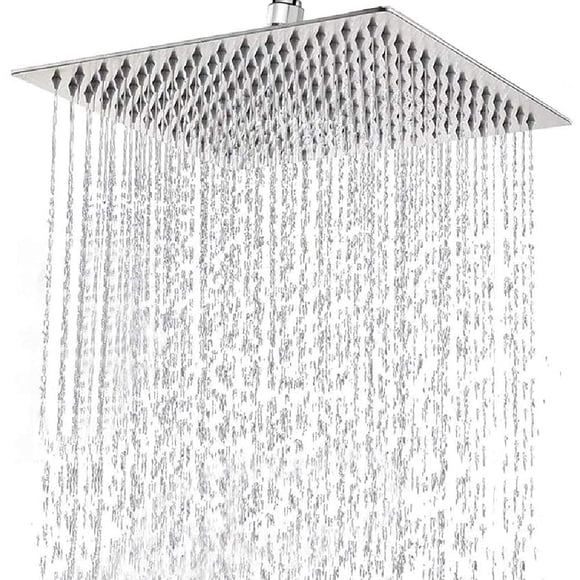 Cabezal de ducha Xixitaihao cuadrado de acero inoxidable de 30 cm (12")