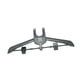 thumbnail image 2 of Máquina de planchar, colgador de ropa, vaporizador, colgador de ropa, accesorios de lavandería plegables, fácil almacenamiento, soporte de plancha de Negro, 2 of 5