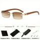 thumbnail image 1 of Trendy Men's Frameless Rectangle Sunglasses with UV400 Protection, 1 of 5
