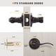 thumbnail image 5 of Manilla De Puerta De Bronce Frotado Con Aceite Para Cama O Baño De Privacidad 10 Unidades, 5 of 7