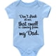 thumbnail image 1 of Newborn Infant Short Sleeve Cotton Romper "DON'T LOOK AT ME" Graphic Crew Neck Bodysuit Onesies For Baby Girls And Boys Toddler Summer Clothes, 1 of 5