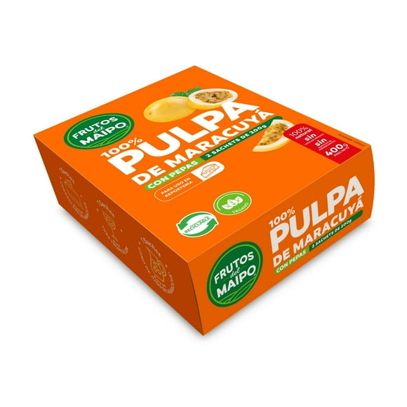 Pulpa Maracuya Con Pepas, 400 g