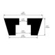 thumbnail image 2 of Uxcell 4pcs Almohadillas de Goma con Arandela de Metal Negro 26x21x13mm, 2 of 5