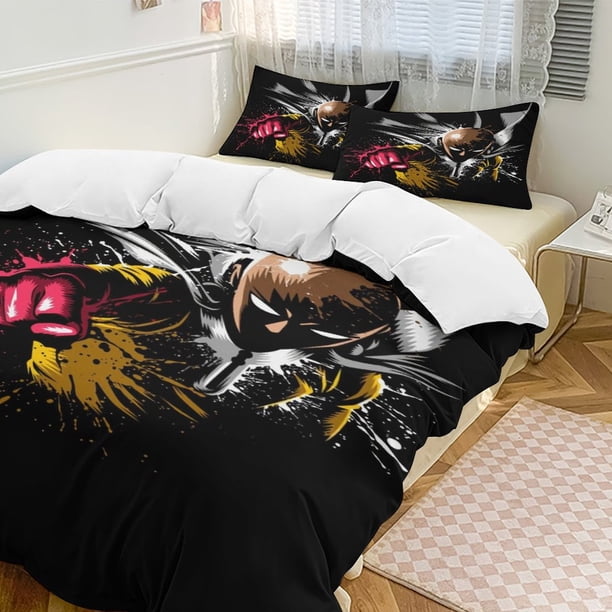 One-Punch Man Anime Home Bed 3-piece Set Classic Japanese Anime Polyester Wash Student Dormitory Set