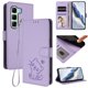 thumbnail image 2 of Infinix Hot 50 5G Funda Billetera con Estampado de Gato, Lila Claro, 2 of 6