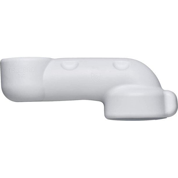 Truebro 82195 Lav Guard 2 Serie 100, protector moldeado de vinilo para lavabo bajo encimera, desviación de 5" para desagüe de silla de ruedas, blanco China (105 E-Z)