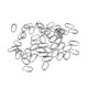 thumbnail image 1 of 50 unids anillos de división de acero inoxidable ovales aparejos de pesca se?uelo conectores 2 #, 1 of 3