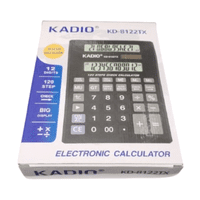 Kadio - Calculadora Electronica Kd-8122Tx Negro