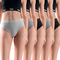 Top - Calzón Hikini Algodón Con Elástico Pack 5 C2