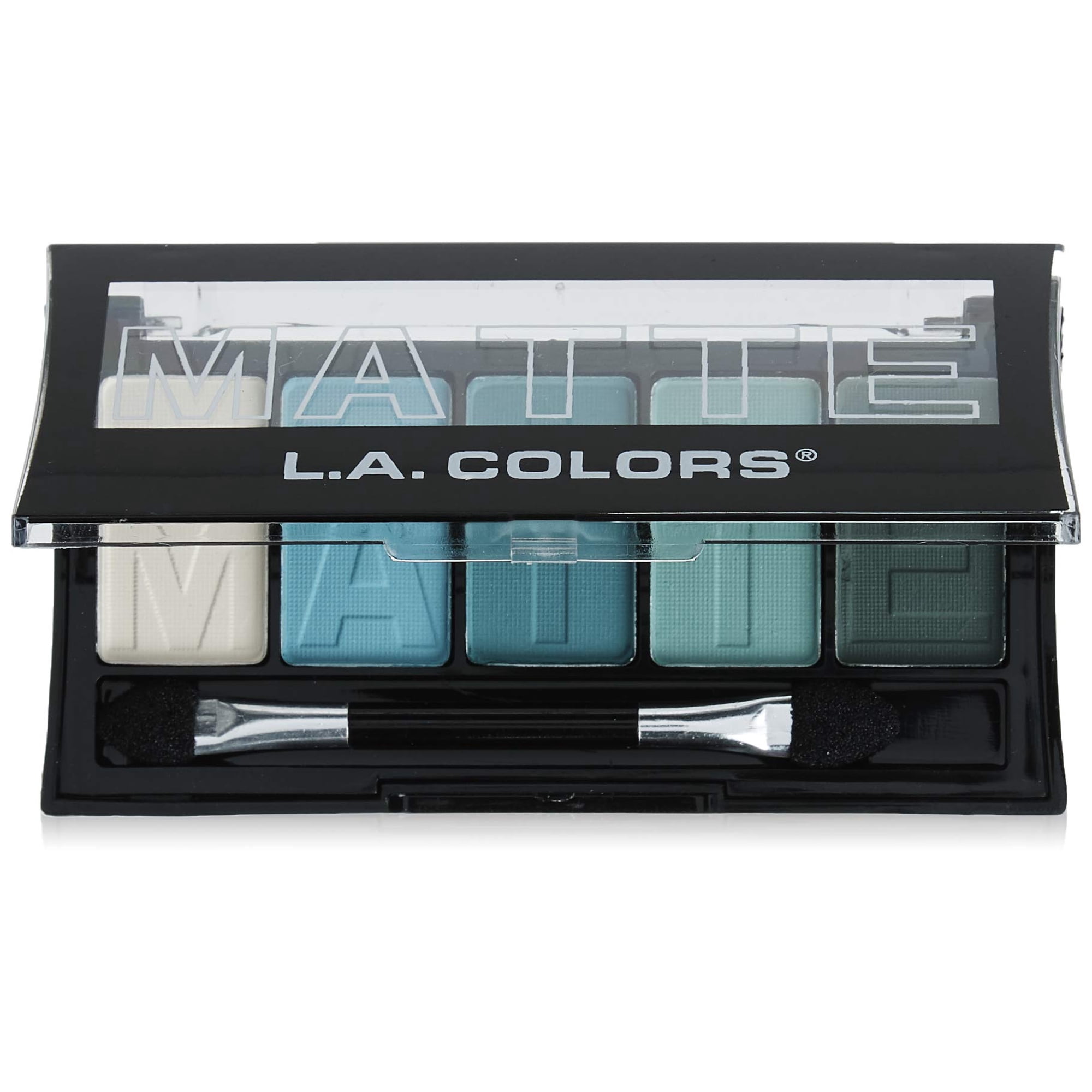 Paleta De Sombras L.a. Colors 5 Tonos Mate Verde Azulado Argyle