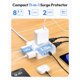 thumbnail image 2 of Power Strip NTONPOWER de 15 pies con 8 enchufes y 3 puertos USB, color blanco, 2 of 8