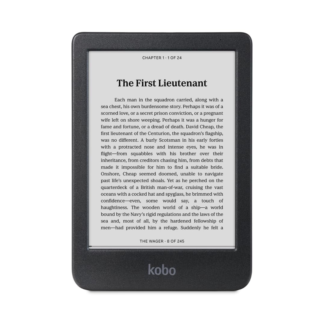 Ereader Kobo Clara Bw, Pantalla Táctil De 6 Pulgadas, Sin Reflejos, 16 Gb, Negro