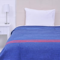 Frazada Térmica Single / Líneas Azul – Plumetti