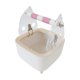 thumbnail image 5 of Soporte De Inodoro Para Loros, Punto Fijo, Percha De Excreción Para Periquitos, Guacamayos, Cacatúas, Color Rosa, 5 of 5