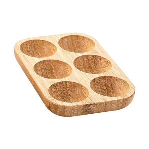 Bothyi - Portahuevos Práctica Bandeja De Almacenamiento De Huevos De 6 Rejillas Para Encimera Nevera Hogar