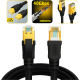 thumbnail image 1 of Cable Red Cat8 Premium Alta Calidad 1.5m Rj45 40gbps Negro, 1 of 3