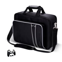 Genérico - Estuche De Almacenamiento, Funda De Transporte Compatible Con Ps5 Edición En Disco Y Digital, Bolsa De Viaje Para El Mando, Incluye Funda Protectora De Silicona