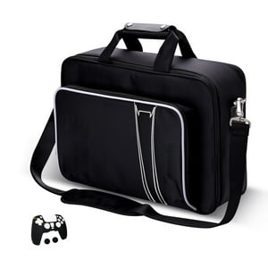 Genérico - Estuche De Almacenamiento, Funda De Transporte Compatible Con Ps5 Edición En Disco Y Digital, Bolsa De Viaje Para El Mando, Incluye Funda Protectora De Silicona