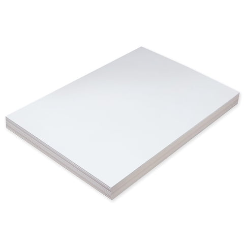 Tagboard Pacon White Super Heavyweight 12 X 18 100/Paquete