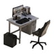 thumbnail image 1 of Muebles Para Casa De Muñecas, Accesorios De Escenografía, Conjunto De Muebles De Oficina, Decoración Para Casa De Muñecas, Escritorio Gris, 1 of 5