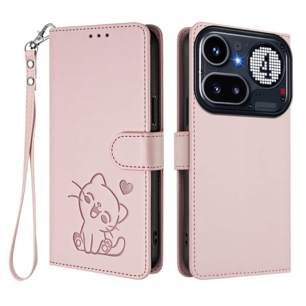 Funda Billetera Magnética para Nothing Phone 4A Pro, Rosa