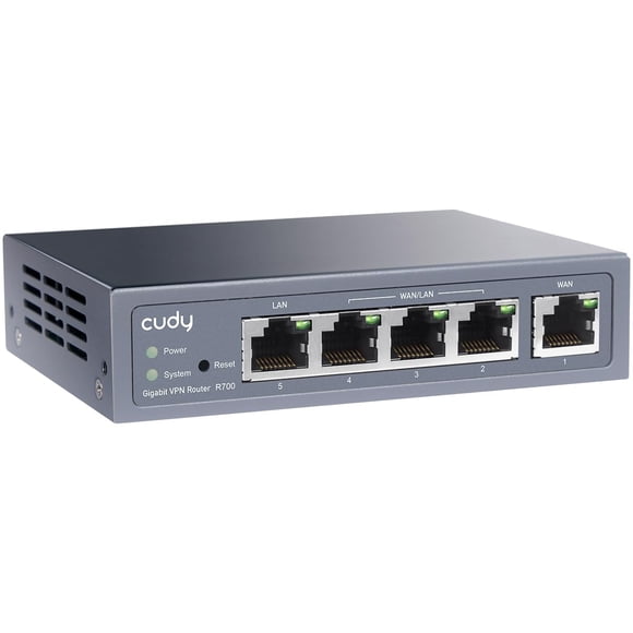 Router Cudy R700 de 4 puertos Gigabit Multi‑WAN VPN negro