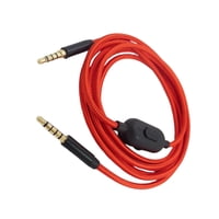 Magideal - Cable De Sonido Para Auriculares Para Juegos De 6.5 Pies, Control De Silencioso, Cable De Reemplazo De Conector De 3.5 Mm De Sonido Estéreo 3D