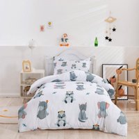 Milsleep - 3D Cartoon Animal Cute Quilt Cover Set Ropa De Cama Set Funda Nórdica Fundas De Almohada 399