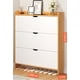 thumbnail image 2 of Zapatero Mueble Organizador de Zapatos para Entrada o Dormitorio Color Blanco y Café, 2 of 3