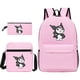 thumbnail image 2 of 2024 New Starry Sky Style Cartoon Kuromi Pen Bag Backpack School Bag Single Shoulder Bag Three-piece Set, 2 of 3