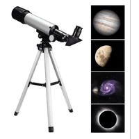 Tecnocasa - Telescopio Astronomico F36050 Monocular Zoom Profesional Color Plateado