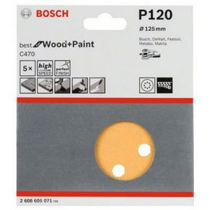 Bosch - Pack Discos Lija Velcro (5U) 125Mm (5'') Grano 60