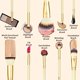 thumbnail image 2 of Juego de brochas de maquillaje Matto, 10 piezas, color dorado, con soporte sintético, 2 of 9