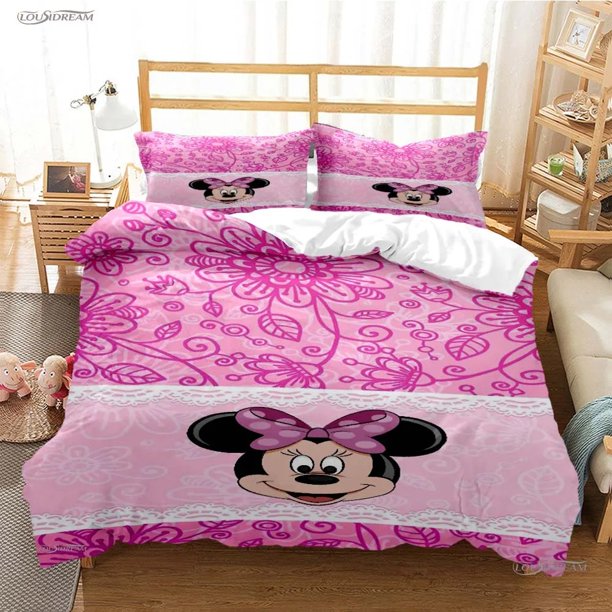 duvet cover set Mickey 100% polyester/cotton material soft and comfortable children's room decoration gift set Bed Sheets