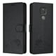 thumbnail image 1 of Funda tipo cartera FOXDOCK para Motorola MOTO G PLAY 2021 con soporte, ranuras, RFID, diseño de gato, 1 of 5
