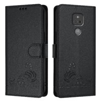 Funda Tipo Cartera Foxdock Para Motorola Moto G Play 2021 Con Soporte, Ranuras, Rfid, Diseño De Gato